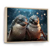 Penguin Festive Gathering - Penguin Canvas Wall Art
