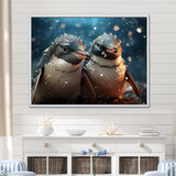 Penguin Festive Gathering - Penguin Canvas Wall Art