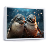 Penguin Festive Gathering - Penguin Canvas Wall Art