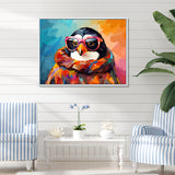 Pop art Penguin with sunglasses - Penguin Wall Art Prints