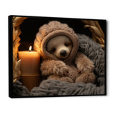 Brown Sloth Serenity sleep - Sloth Framed Canvas Art