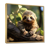 Baby Sloth photo - Animals Canvas Wall Art