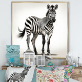 Minimalism Zebra elegance - Black Zebra Wall Art