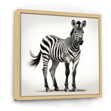 Minimalism Zebra elegance - Black Zebra Wall Art