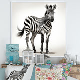 Minimalism Zebra elegance - Black Zebra Wall Art
