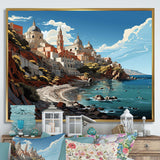 Italian coastal village  II - Landscapes Canvas Wall Art