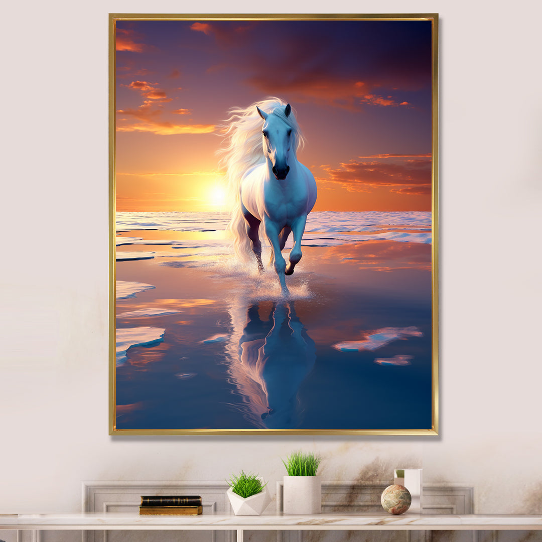 Coastal Horse Majesty Noble Horse Portrait - Horse Wall Art Prints