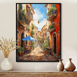 Italian village Essence 1 - Landscapes Canvas Wall Art