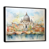 Vatican city historic serenity III - Cityscapes Canvas Wall Art