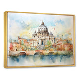 Vatican city historic serenity III - Cityscapes Canvas Wall Art