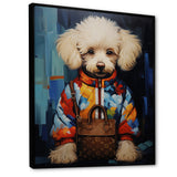 Glam Dog with fashion brand - Dog Home Decor Art