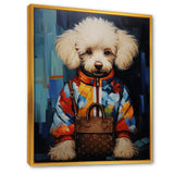 Glam Dog with fashion brand - Dog Home Decor Art