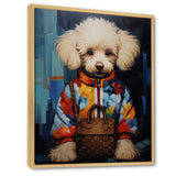 Glam Dog with fashion brand - Dog Home Decor Art