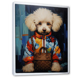 Glam Dog with fashion brand - Dog Home Decor Art