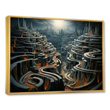 Maze Surreal Landscape I - Landscapes Canvas Wall Art