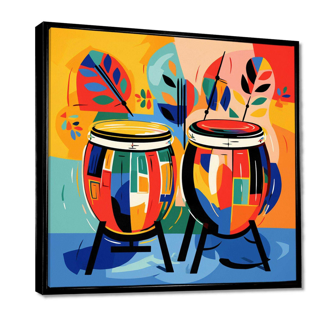 Mexican Drums music instruments IV - Food &amp; Beverage Canvas Wall Art
