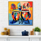 Mexican Drums music instruments IV - Food & Beverage Canvas Wall Art