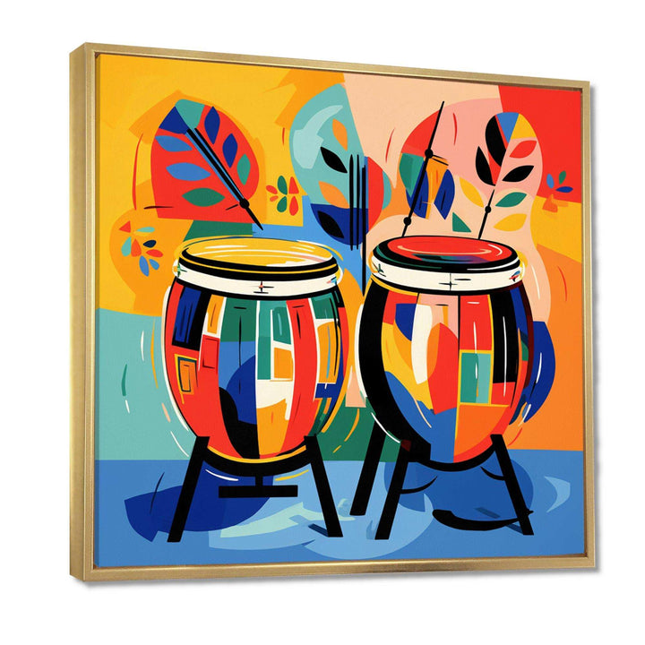 Mexican Drums music instruments IV - Food &amp; Beverage Canvas Wall Art
