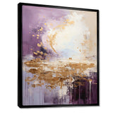 Purple and gold mountain landscape III - Landscapes Canvas Wall Art