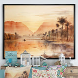 Ancient Egyptian river landscape - Landscapes Canvas Wall Art