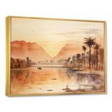 Ancient Egyptian river landscape - Landscapes Canvas Wall Art