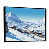 Alpine mountains Solitude Winter Glow II - Landscapes Canvas Wall Art