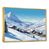 Alpine mountains Solitude Winter Glow II - Landscapes Canvas Wall Art