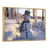 Frosty snowman christmas dreams II - Landscapes Canvas Wall Art