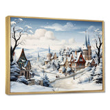 Frost Holiday Christmas Village II - Landscapes Canvas Wall Art