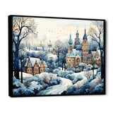 Winter Russian city landscape III - Landscapes Canvas Wall Art