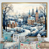 Winter Russian city landscape III - Landscapes Canvas Wall Art