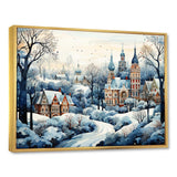 Winter Russian city landscape III - Landscapes Canvas Wall Art