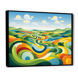 Modern bold farm horizon I - Landscapes Canvas Wall Art