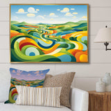 Modern bold farm horizon I - Landscapes Canvas Wall Art