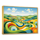 Modern bold farm horizon I - Landscapes Canvas Wall Art