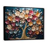 Colorful Golden Orchid Tree Garden Of Branches V - Landscapes Canvas Wall Art