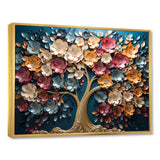 Colorful Golden Orchid Tree Garden Of Branches V - Landscapes Canvas Wall Art