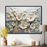 White Orchid Tree Garden Of Branches 9 - Floral Canvas Wall Art