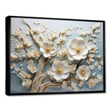 White Orchid Tree Garden Of Branches 9 - Floral Canvas Wall Art