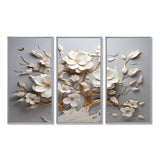 White Orchid Tree Garden Of Branches 10 - Split Panel Canvas Art