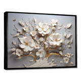 White Orchid Tree Garden Of Branches 10 - Floral Canvas Wall Art