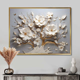 White Orchid Tree Garden Of Branches 10 - Floral Canvas Wall Art