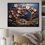 Purple and Blue Golden Orchid Tree Garden Of Branches IV - Landscapes Canvas Wall Art