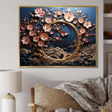 Purple and Blue Golden Orchid Tree Garden Of Branches IV - Landscapes Canvas Wall Art