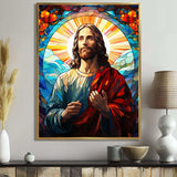 Christianism Jesus Christ Portrait - Spiritual Canvas Wall Art