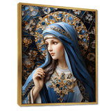 Radiant Religious Devotion of Mary I - Spiritual Canvas Wall Art