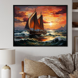 Pirate boat Spanish Legacy I - Boat Sailing Canvas Wall Art