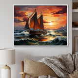Pirate boat Spanish Legacy I - Boat Sailing Canvas Wall Art