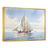 Seafaring Symphony Sailboat Serenity - Boat Sailing Canvas Wall Art