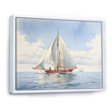 Seafaring Symphony Sailboat Serenity - Boat Sailing Canvas Wall Art